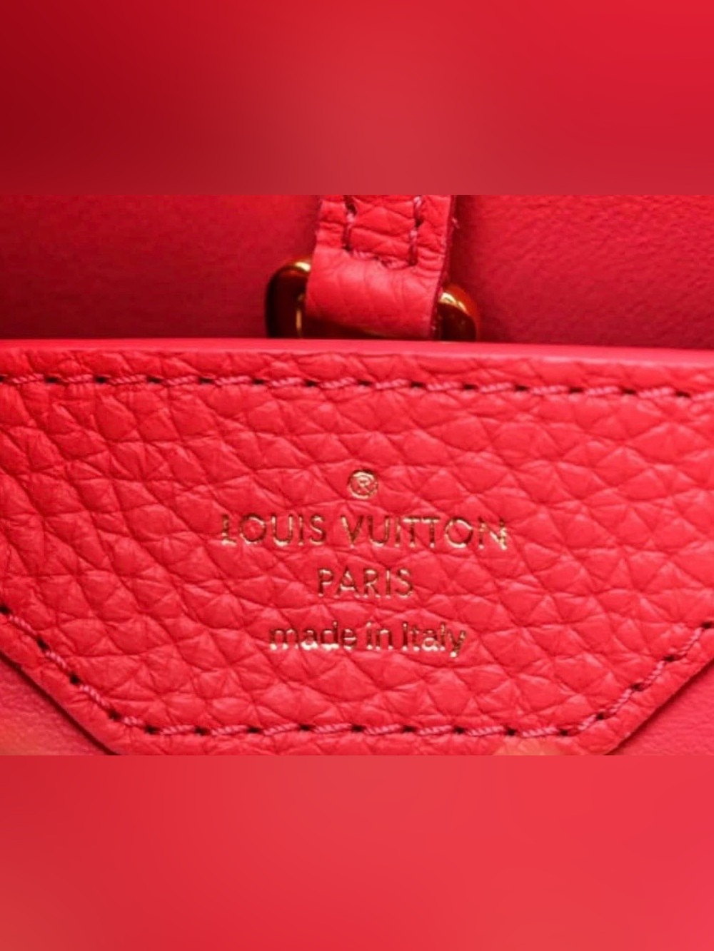 Louis Vuitton Taurillon Capucines MM Black Rose Berlingot - Picture 13 of 13